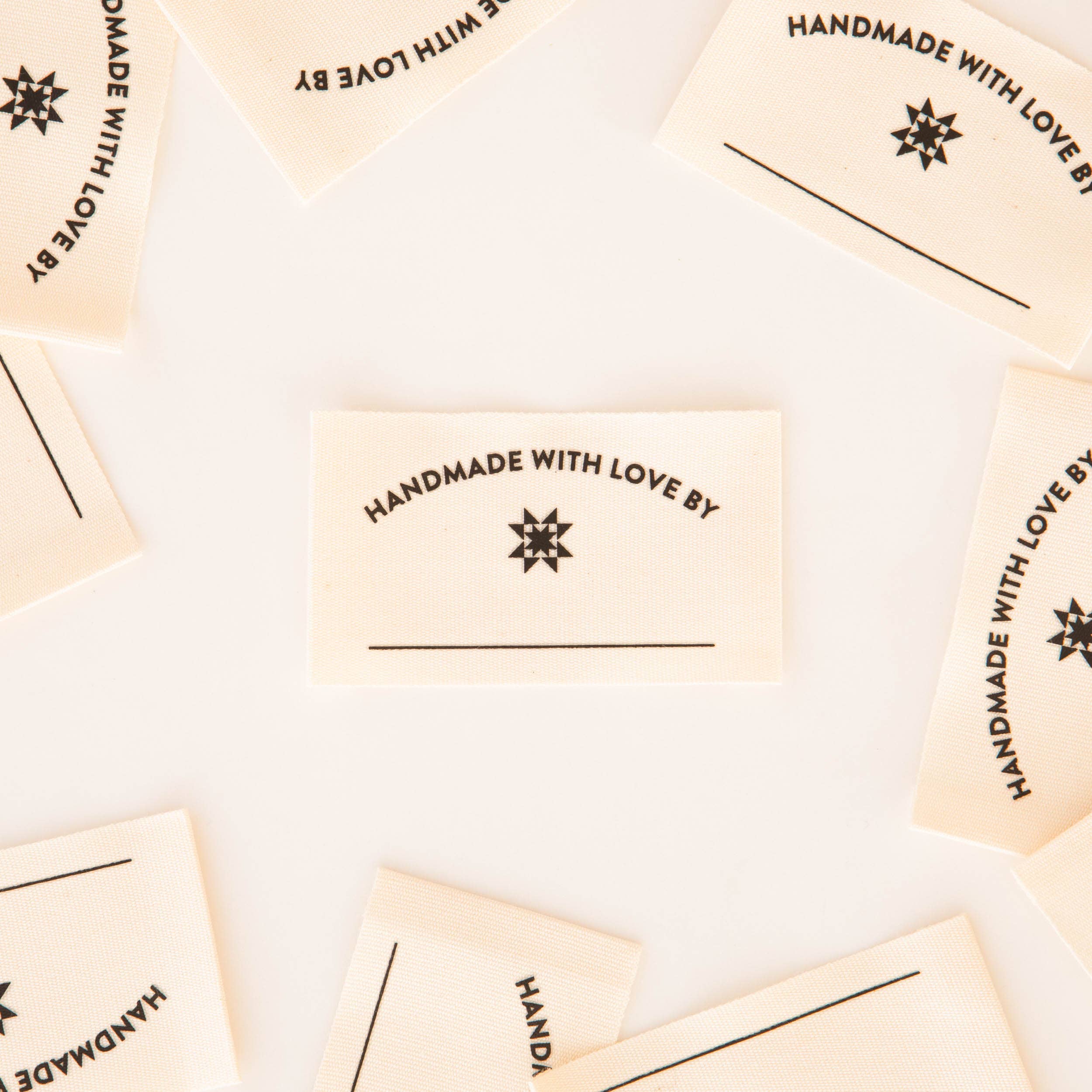 "Handmade with Love" Organic Cotton Write-In Quilt Labels - Image 3