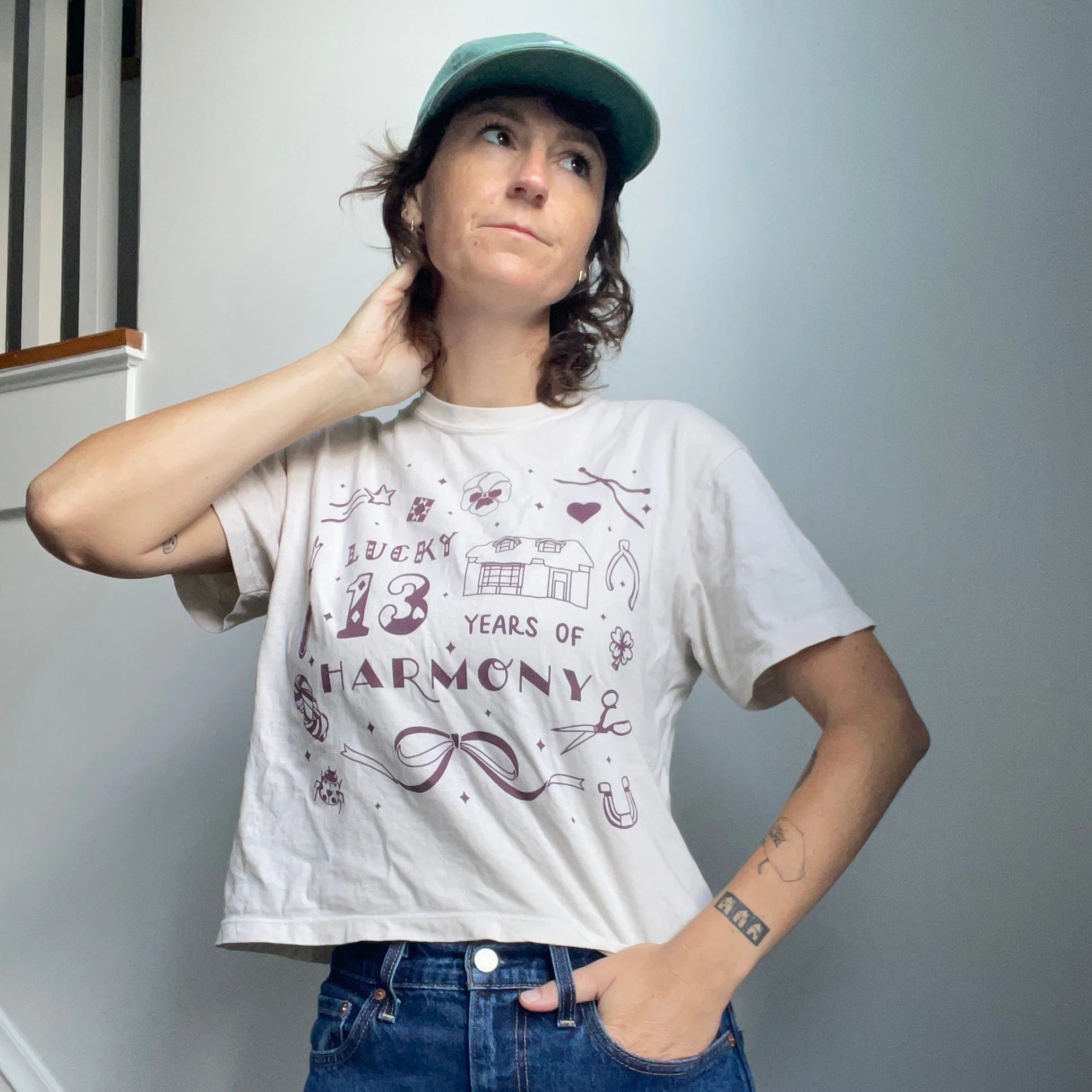 Harmony T-shirt / Lucky 13 Crop / M - Image 2