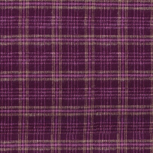 Highlands Flannel / Crosshatch Plaid / Merlot