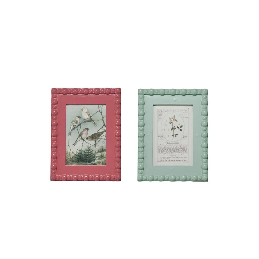 Hobnail Picture Frame / Mint
