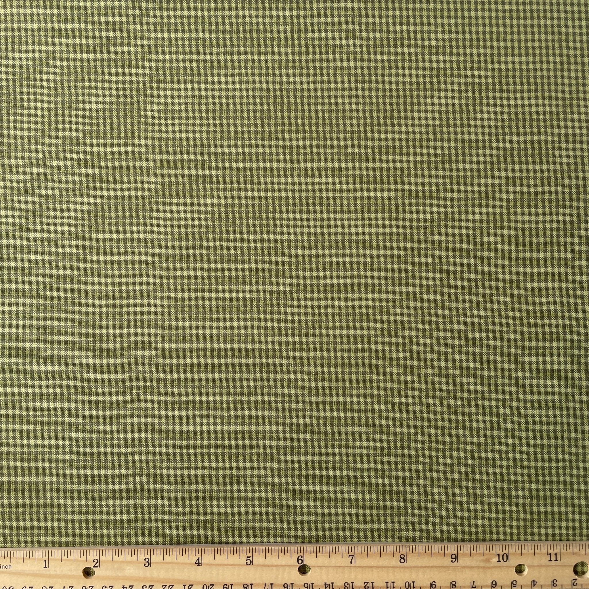 Homespun Mossy Rock Mini Gingham - Image 3