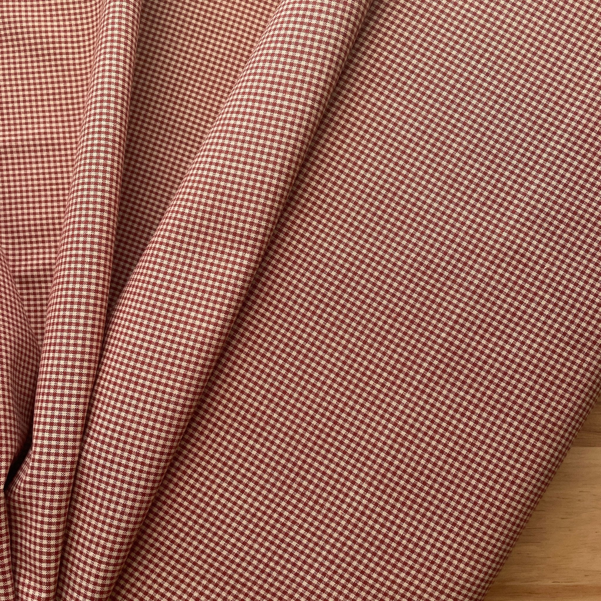 Homespun Red Mini Gingham