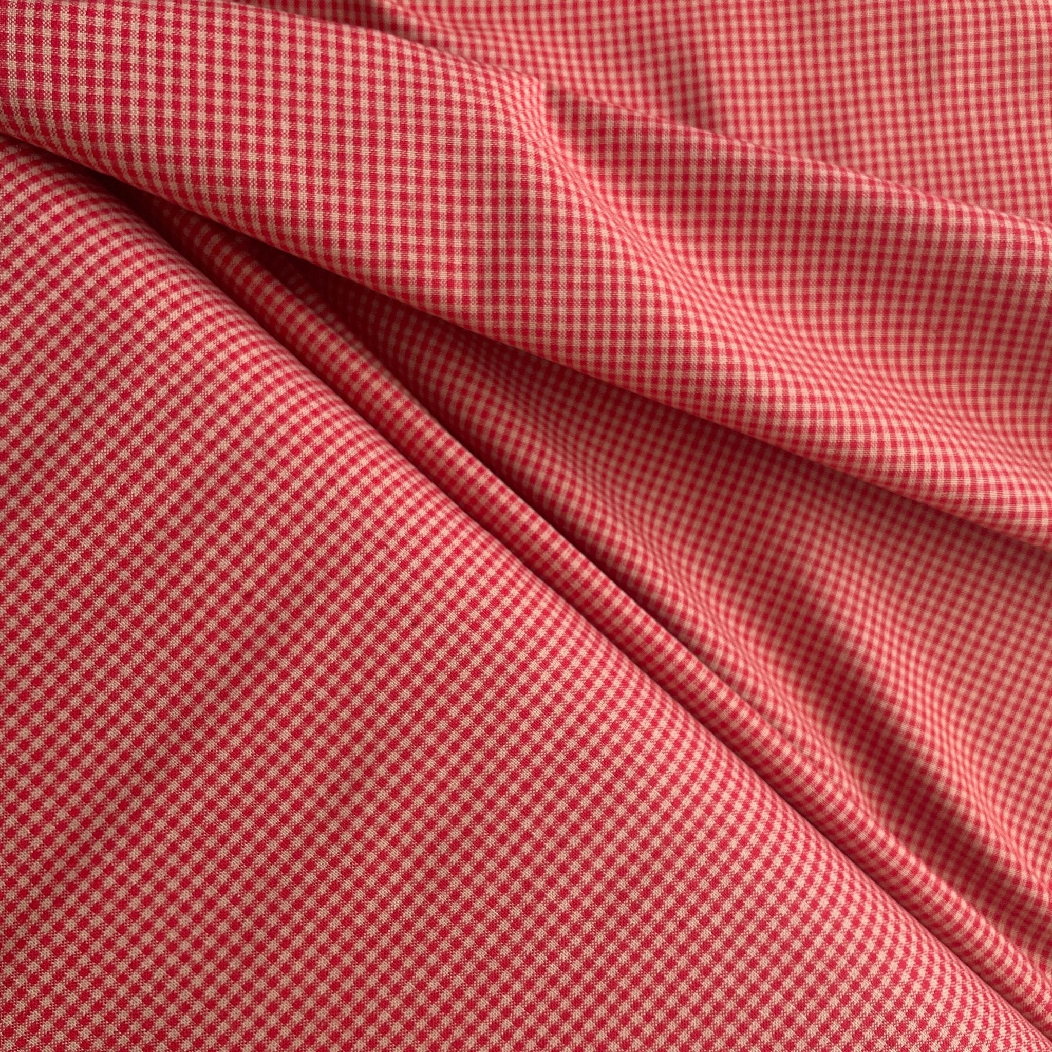 Homespun Vermilion Mini Gingham