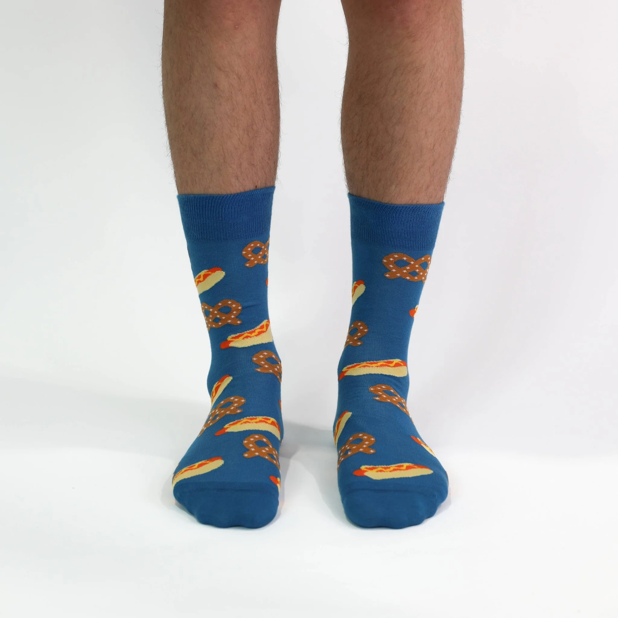 Hot Dog & Pretzel Large Crew Socks - Image 3