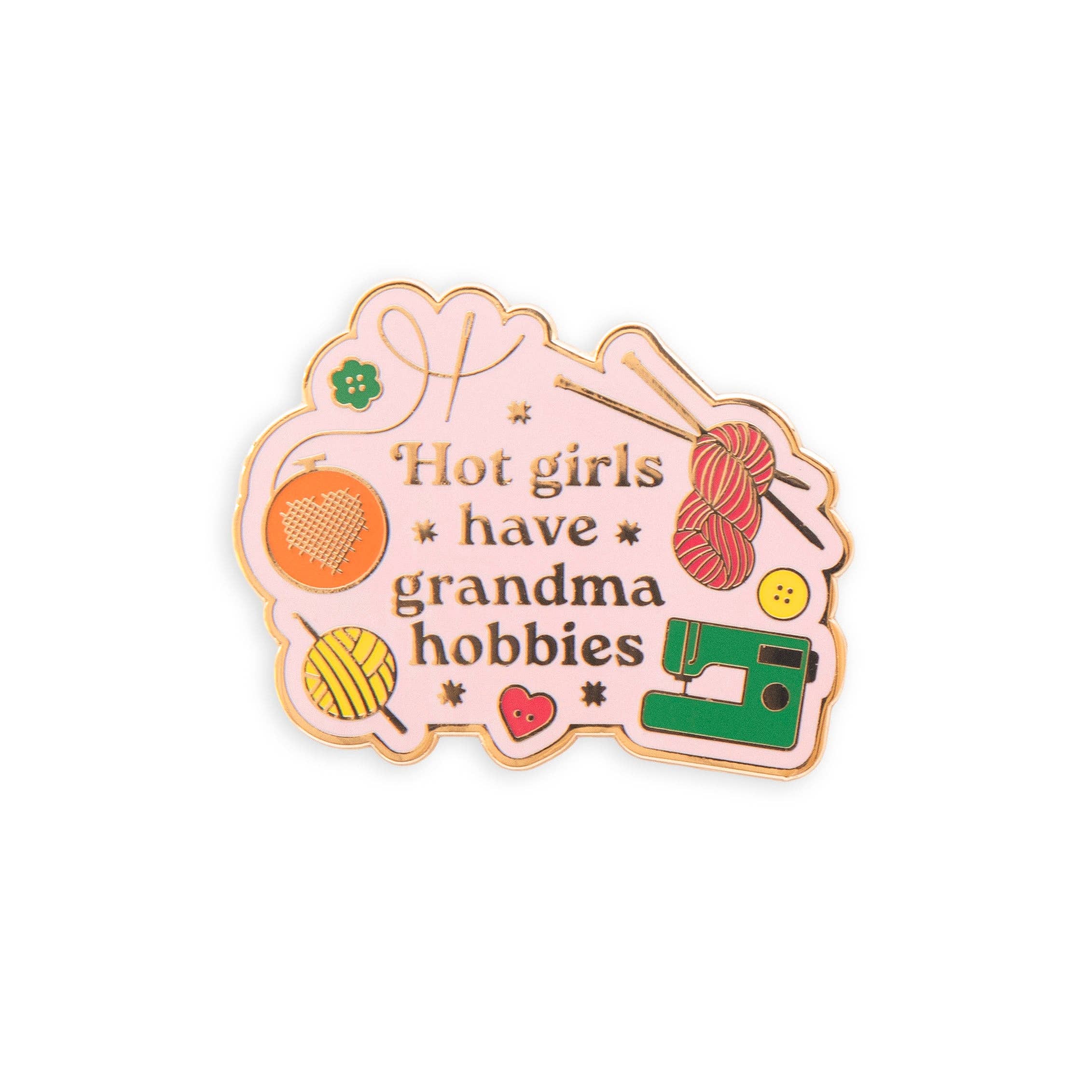 "Hot Girls Have Grandma Hobbies" Magnetic Needle Minder - Image 2