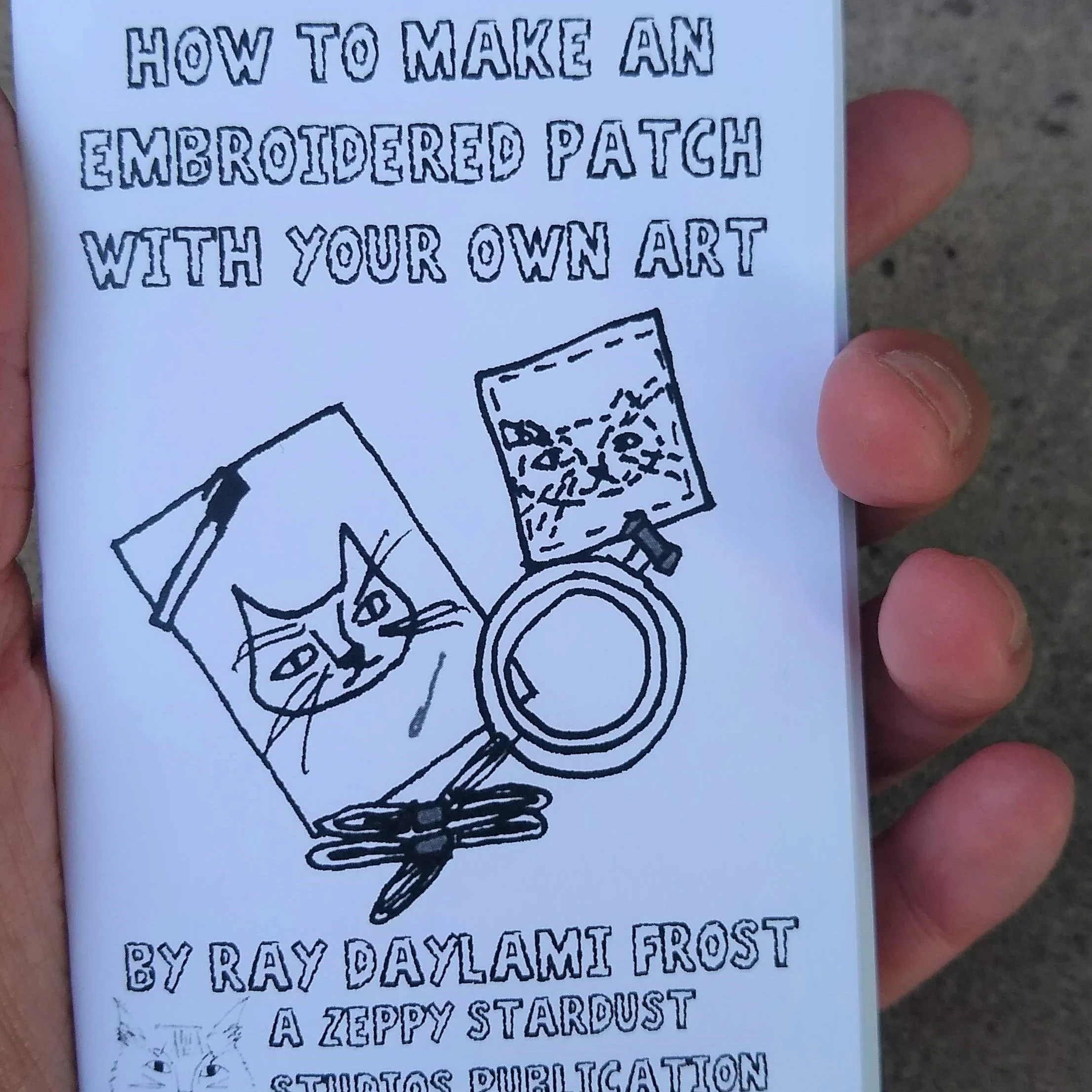 How to Make an Embroidered Patch with Your Own Art Mini Zine