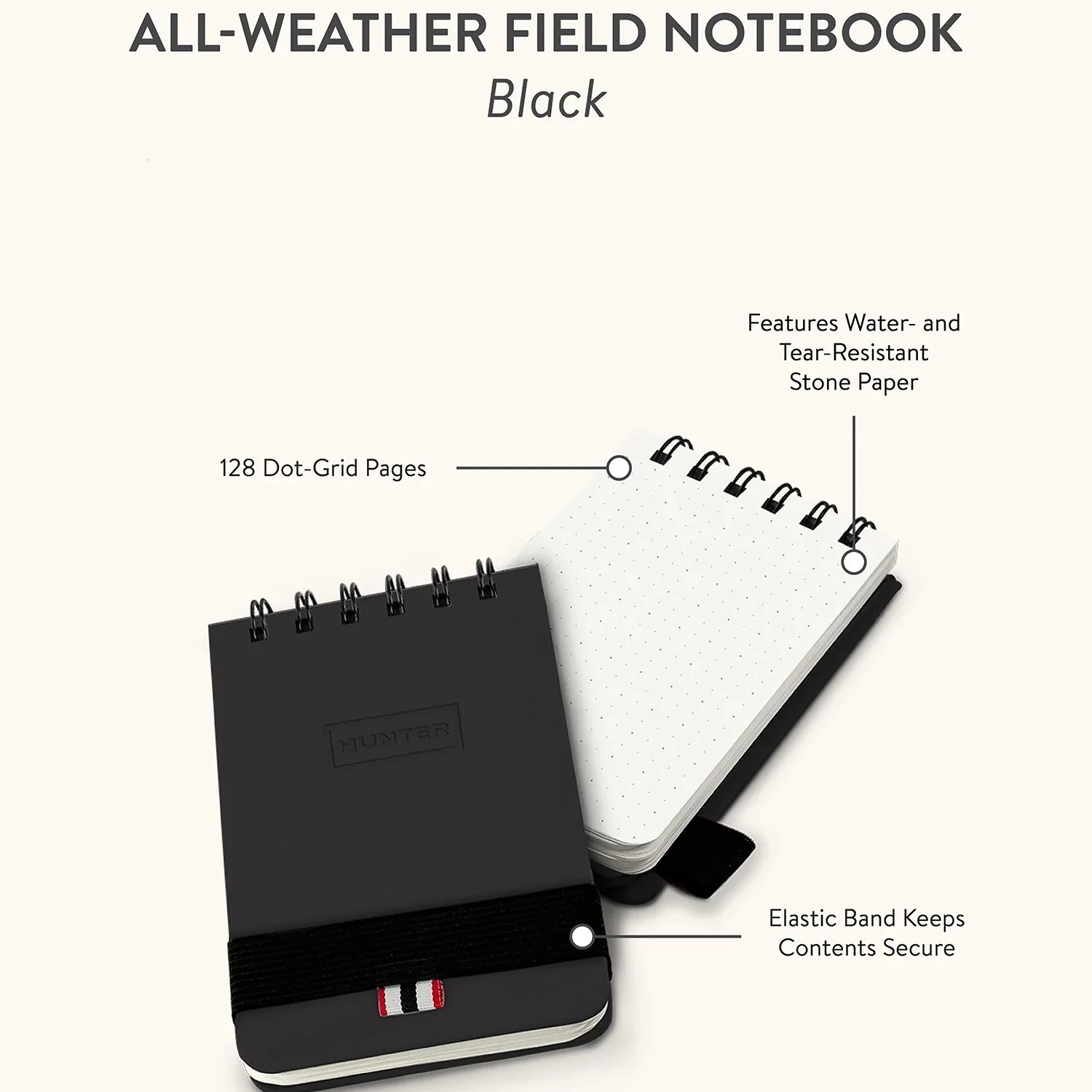 Hunter All-Weather Field Book / Black - Image 2