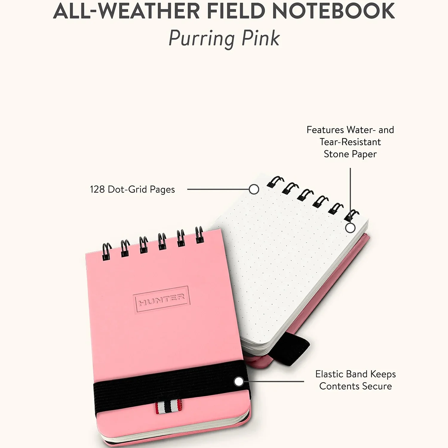 Hunter All-Weather Field Book / Purring Pink - Image 2
