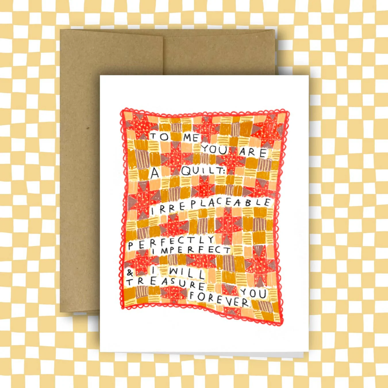 I WILL TREASURE YOU FOREVER QUILT Greeting Card