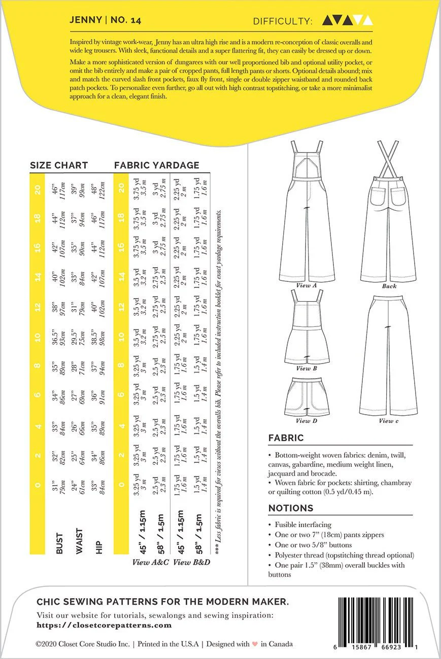 Jenny Overalls & Trousers / Printed Pattern - Image 2