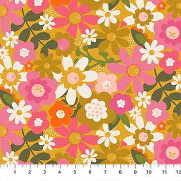 Joyful June / Floral / Ochre