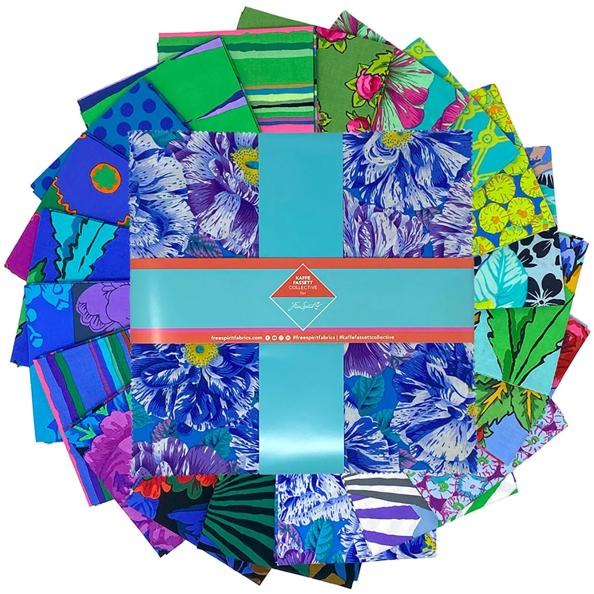 Kaffe Fassett February 2026 10 Inch Squares / Cool