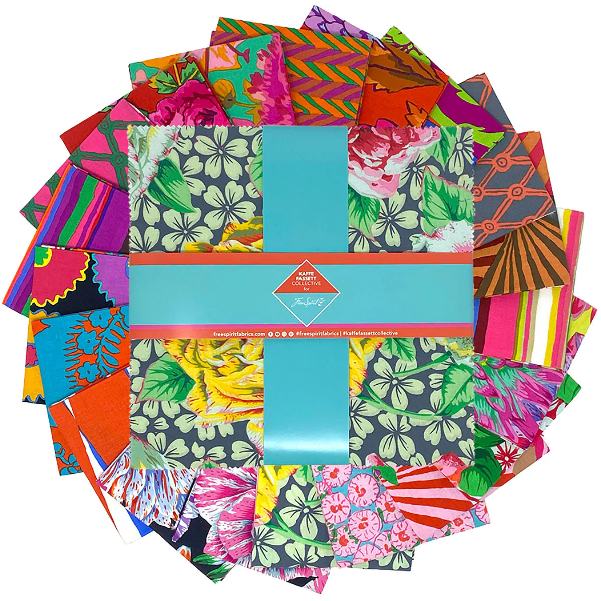 Kaffe Fassett February 2026 10 Inch Squares / Warm