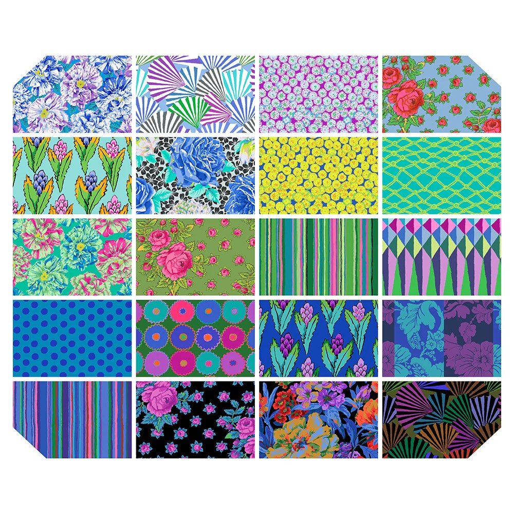 Kaffe Fassett February 2026 5 Inch Charm Pack / Cool - Image 2