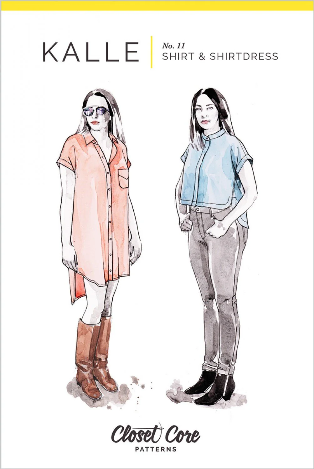 Kalle Shirt and Shirtdress / Printed Pattern