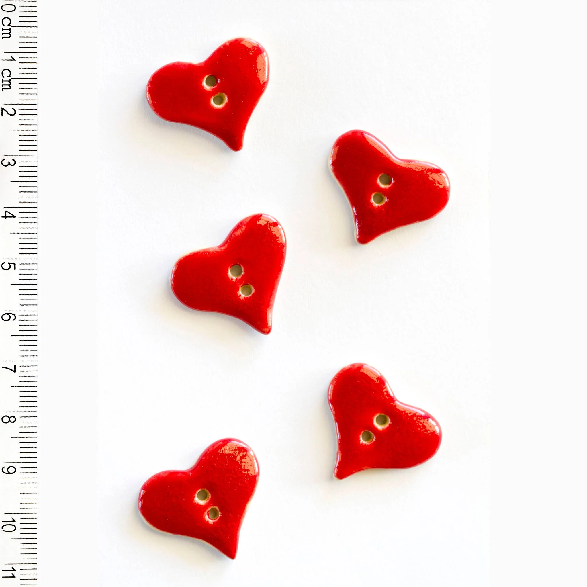 Red Heart Buttons