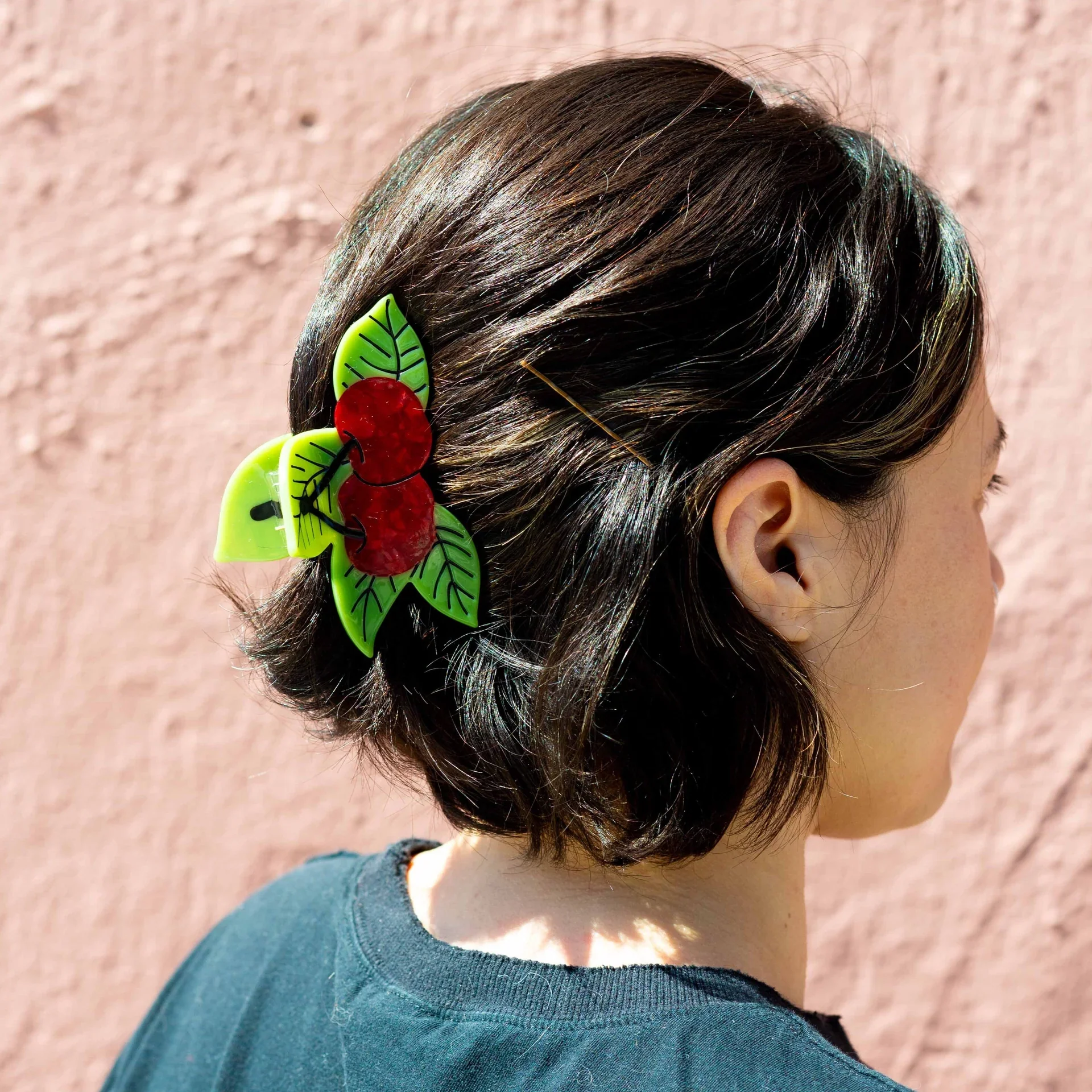 Large Cherries Hair Claw - Image 2