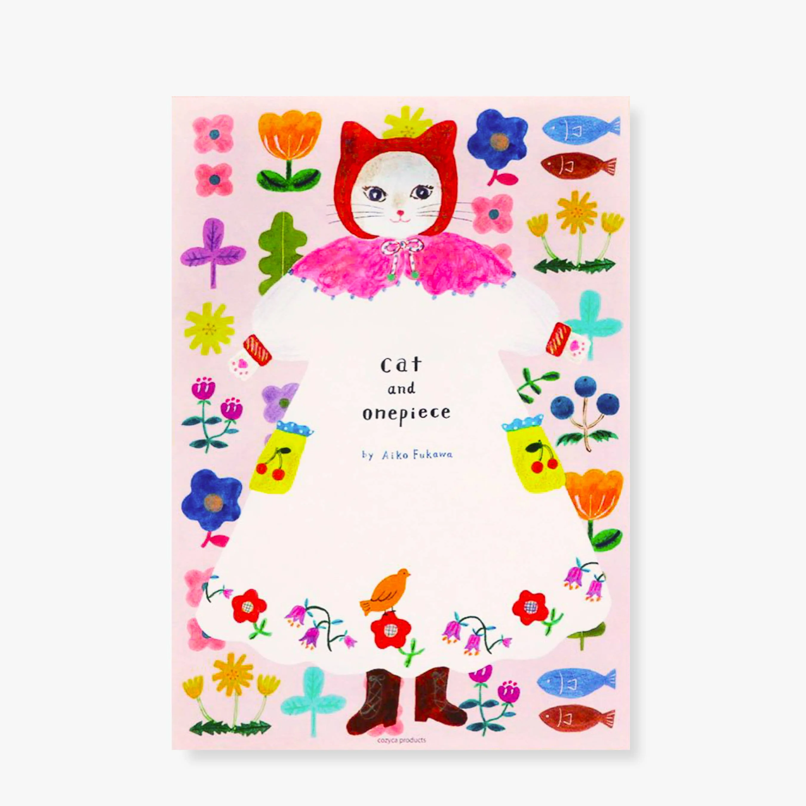 Large Writing Pad / Cat and Onepiece