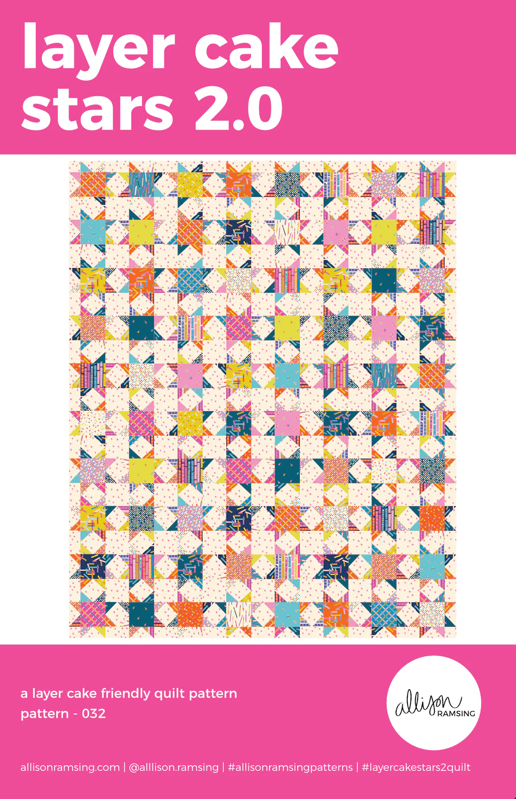 Layer Cake Stars 2.0 / Printed Quilt Pattern