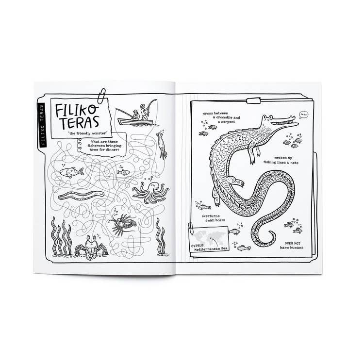 Legendary Monsters, Cryptids Coloring & Activity Book - Image 5