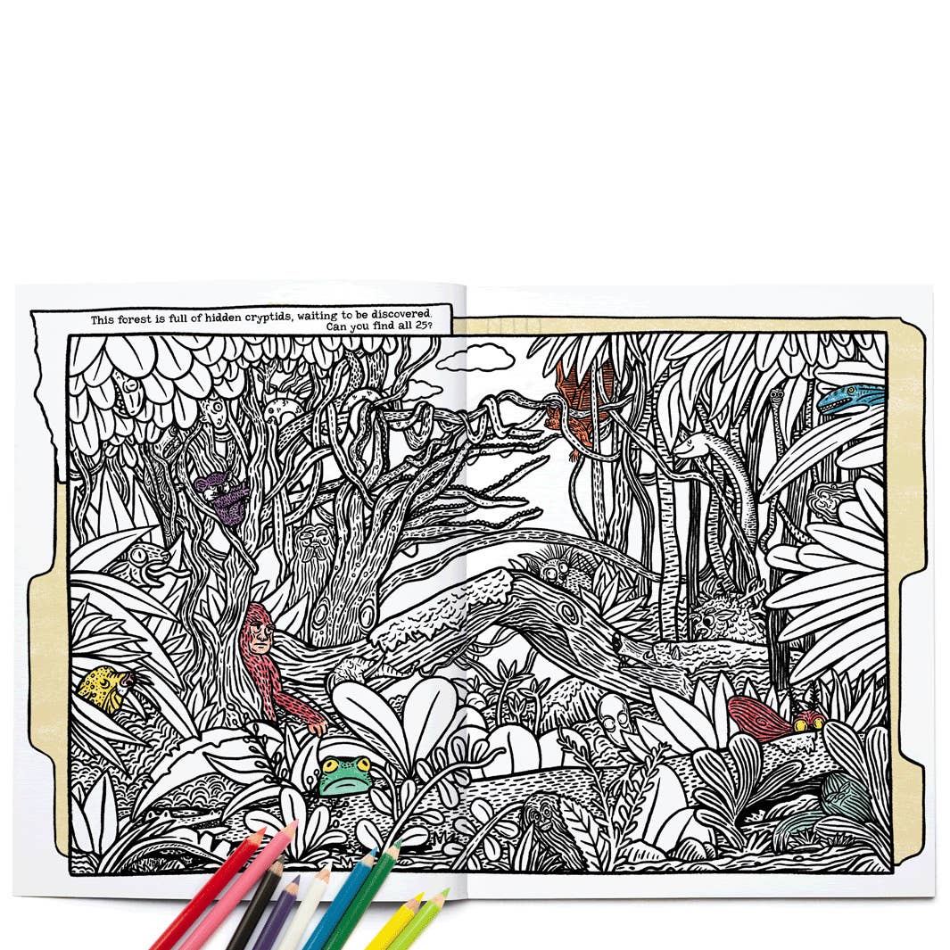 Legendary Monsters, Cryptids Coloring & Activity Book - Image 7