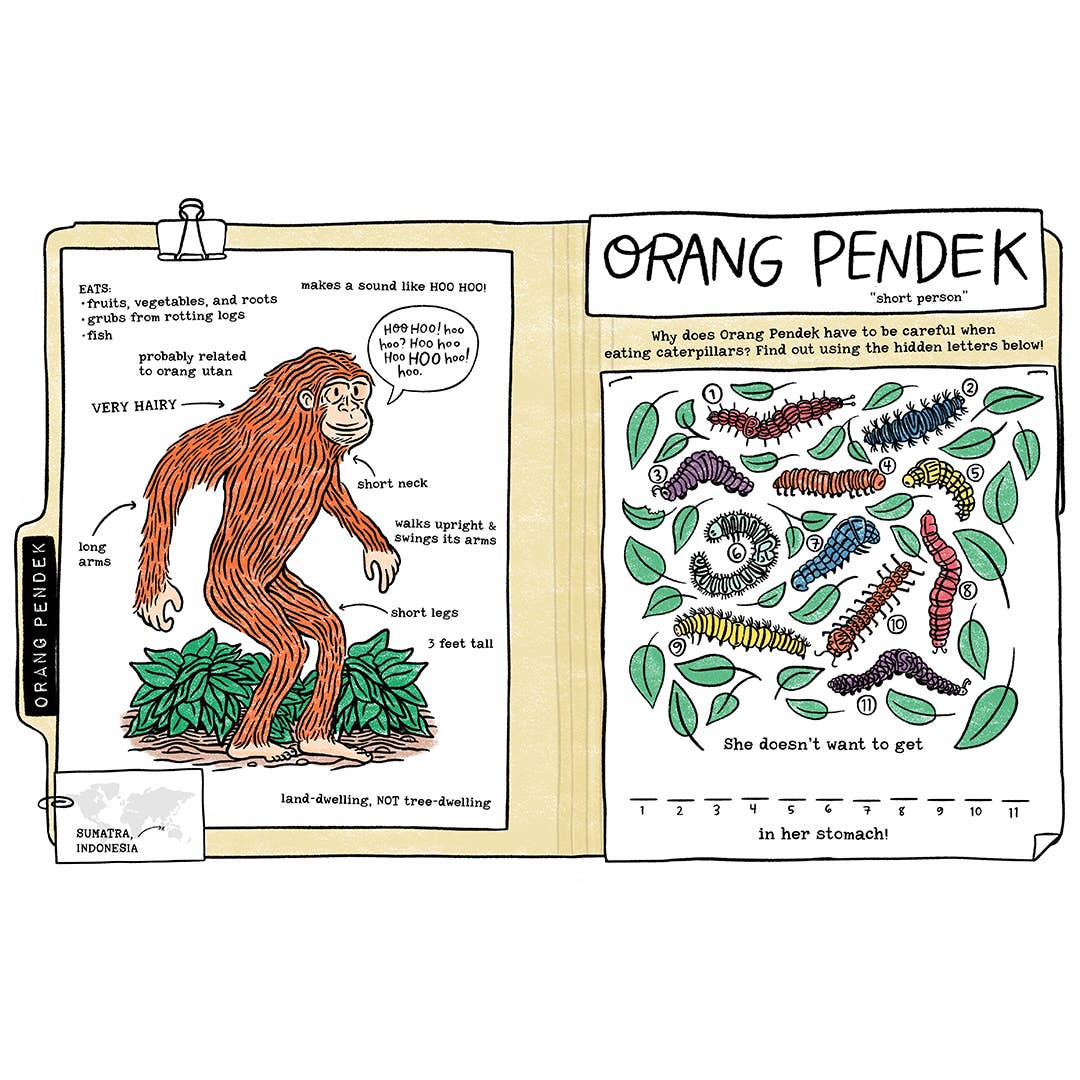 Legendary Monsters, Cryptids Coloring & Activity Book - Image 8