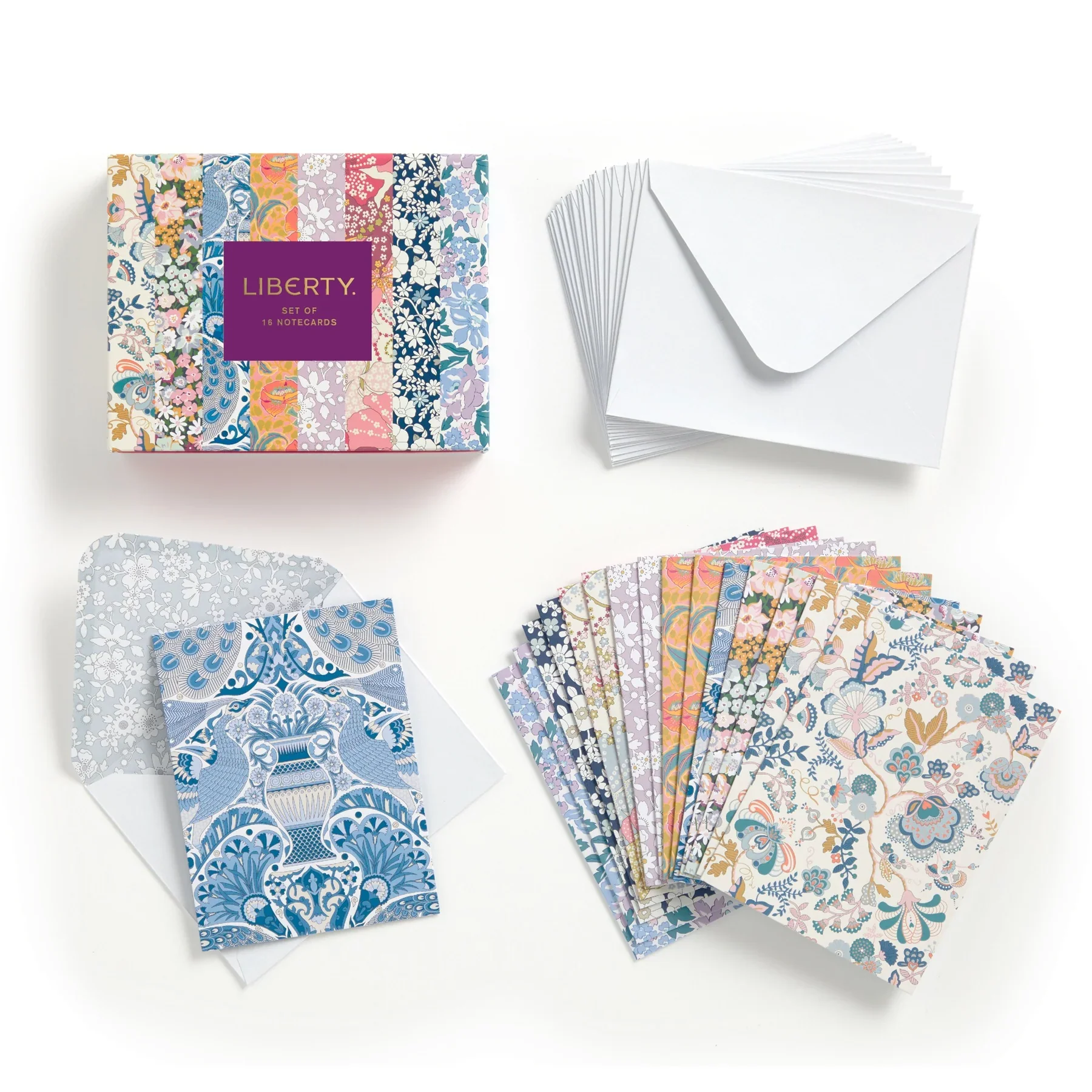 Liberty Floral Notecards - Set of 16 - Image 2
