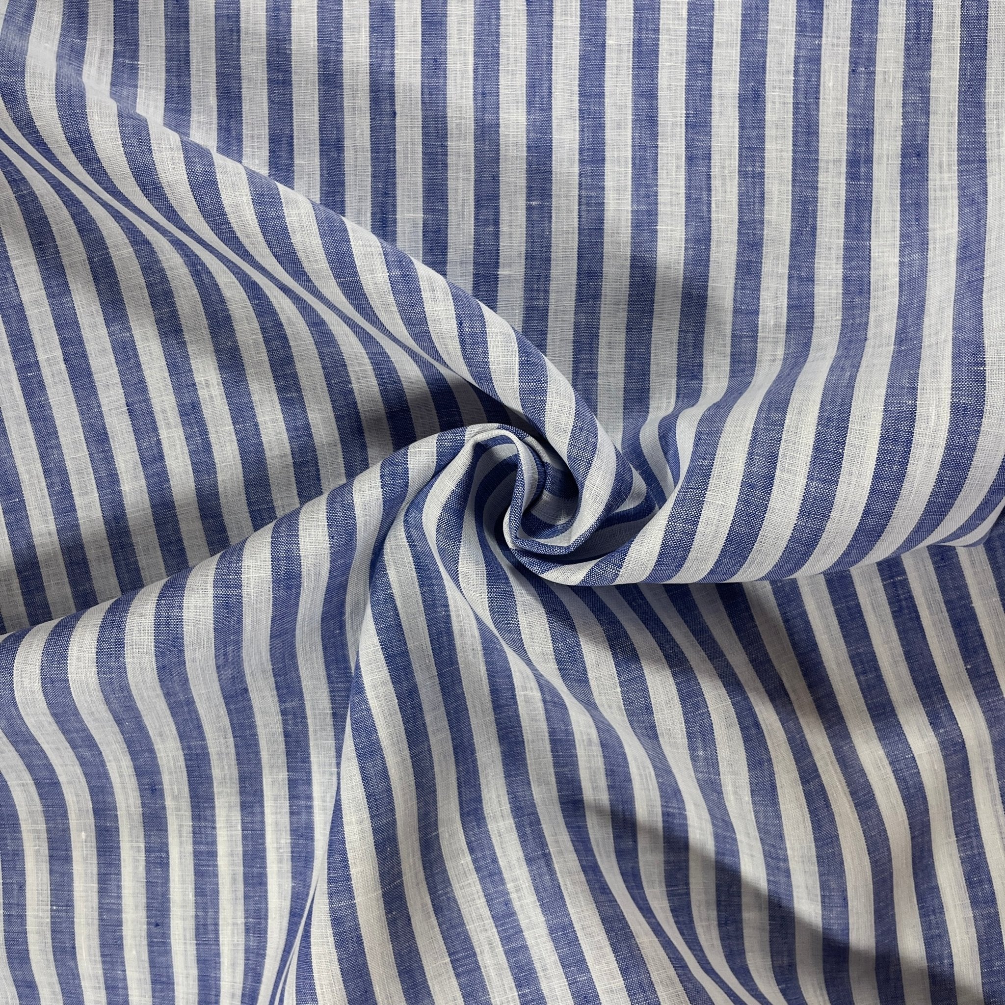 Limerick Linen Yarn Dyed Stripe / Royal Stripe 4796