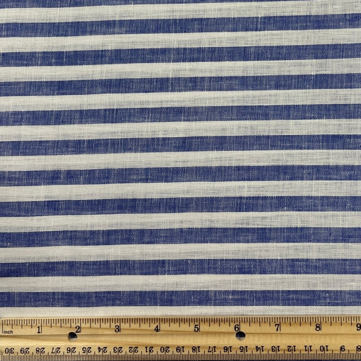 Limerick Linen Yarn Dyed Stripe / Royal Stripe 4796 - Image 2