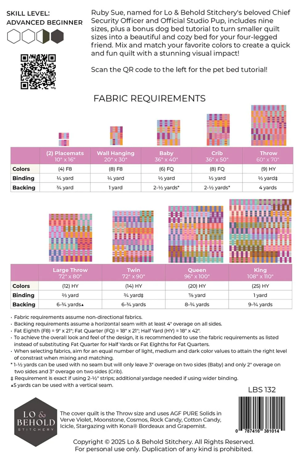 Lo & Behold Stitchery / Ruby Sue Quilt Pattern - Image 2