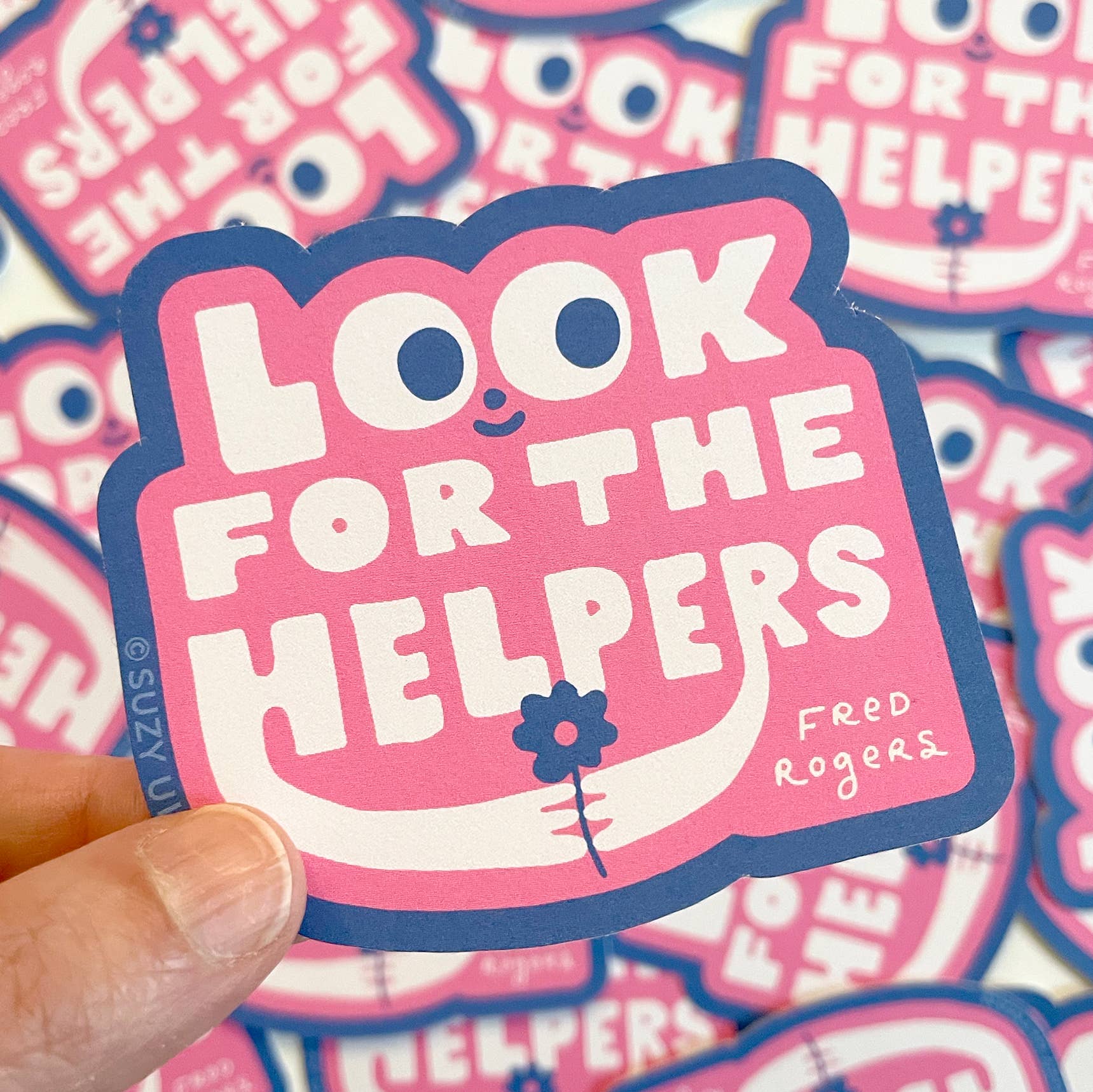 Look For The Helpers Sticker - Image 2