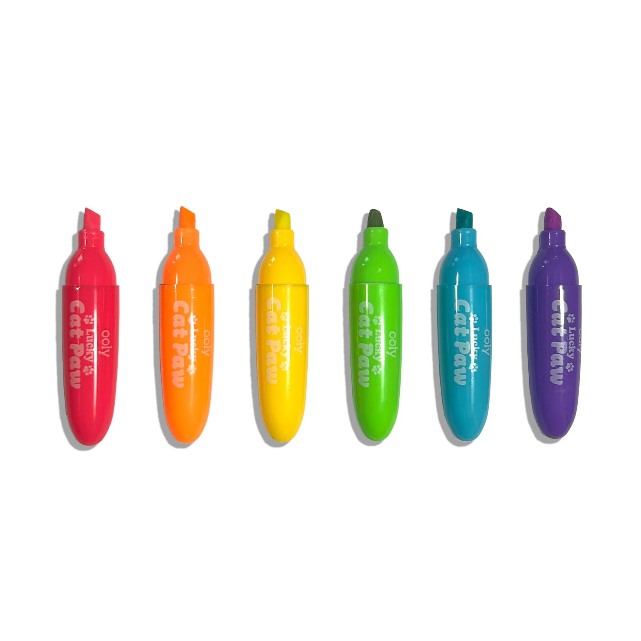 Lucky Cat Paw: Neon Highlighters - Berry Scent (Set of 6) - Image 4
