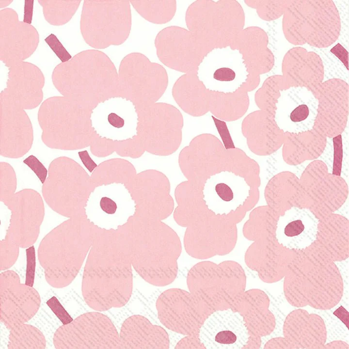 Lunch Napkin Marimekko Unikko - Light Rose