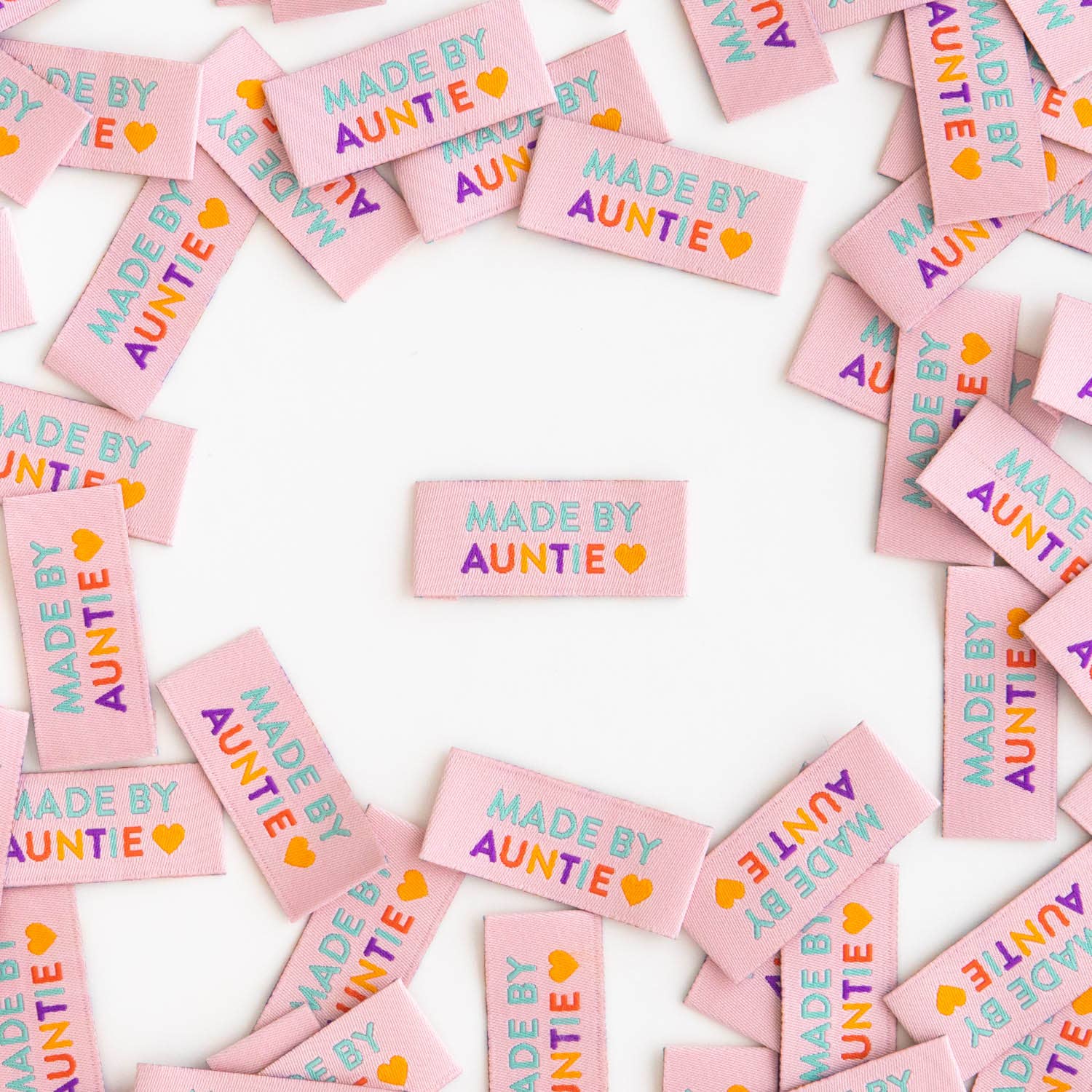 Made by Auntie - Sewing Woven Clothing Label Tags - Image 2