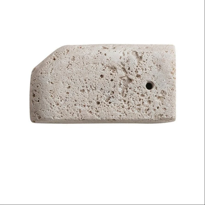 Travertine Incense Holder / Bone