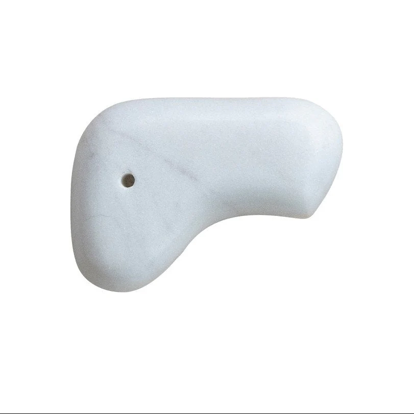 Travertine Incense Holder / White