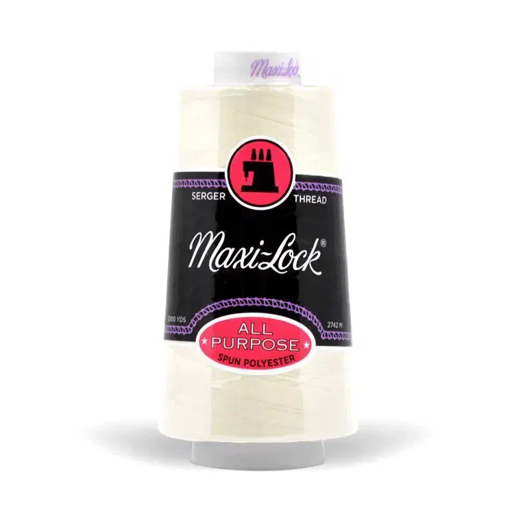 Maxi-Lock Polyester Serger Thread 50wt - 3000 yards / Eggshell