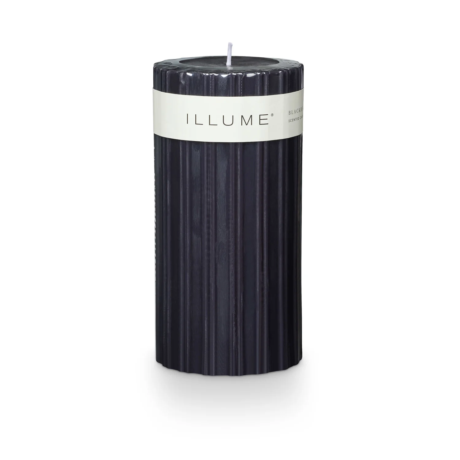 Medium Fragranced Pillar Candle / Blackberry Absinthe