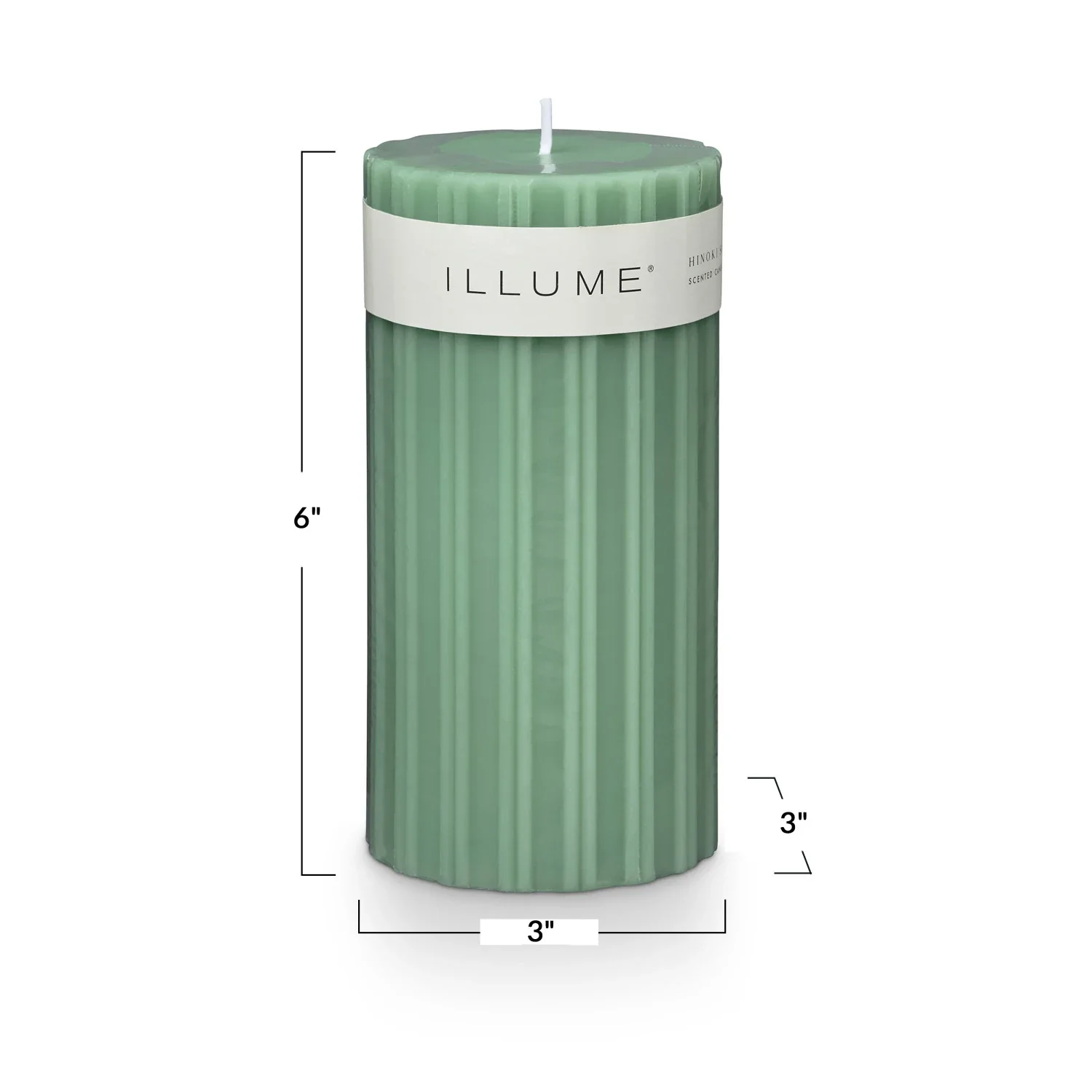 Medium Fragranced Pillar Candle / Terra Tabac - Image 2