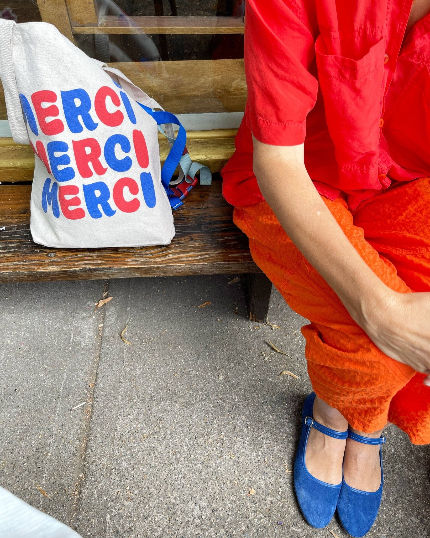 Merci Merci Merci Tote Bag - Image 3