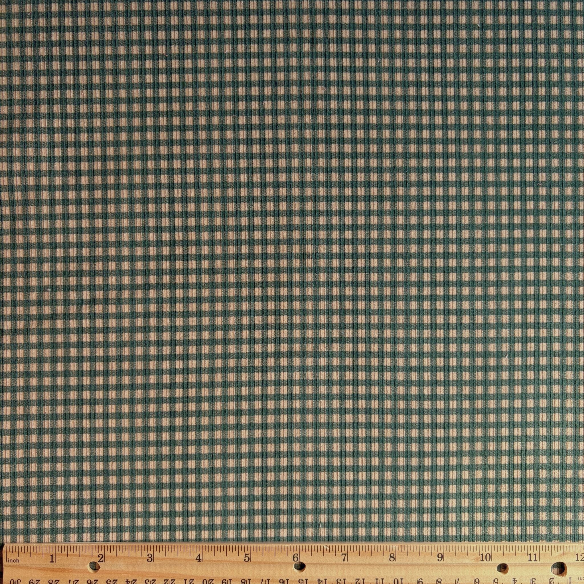 Mini Gingham Corduroy / Pine - Image 3
