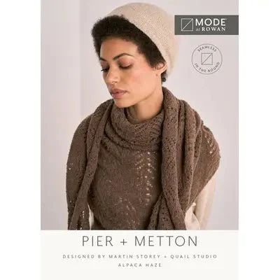 MODE at Rowan Alpaca Haze Pattern Booklets / Pier and Metton Hat & Shawl Set