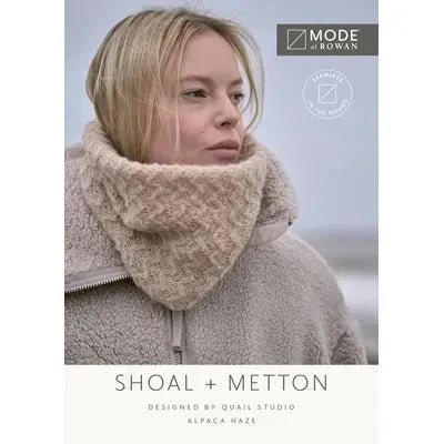 MODE at Rowan Alpaca Haze Pattern Booklets / Shoal and Metton Cowl and Hat Set