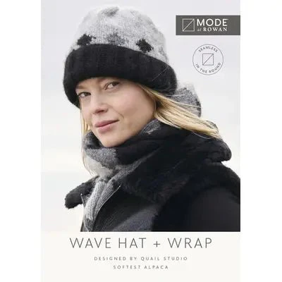 MODE at Rowan Softest Alpaca Pattern Booklets / Wave Wrap & Hat Set