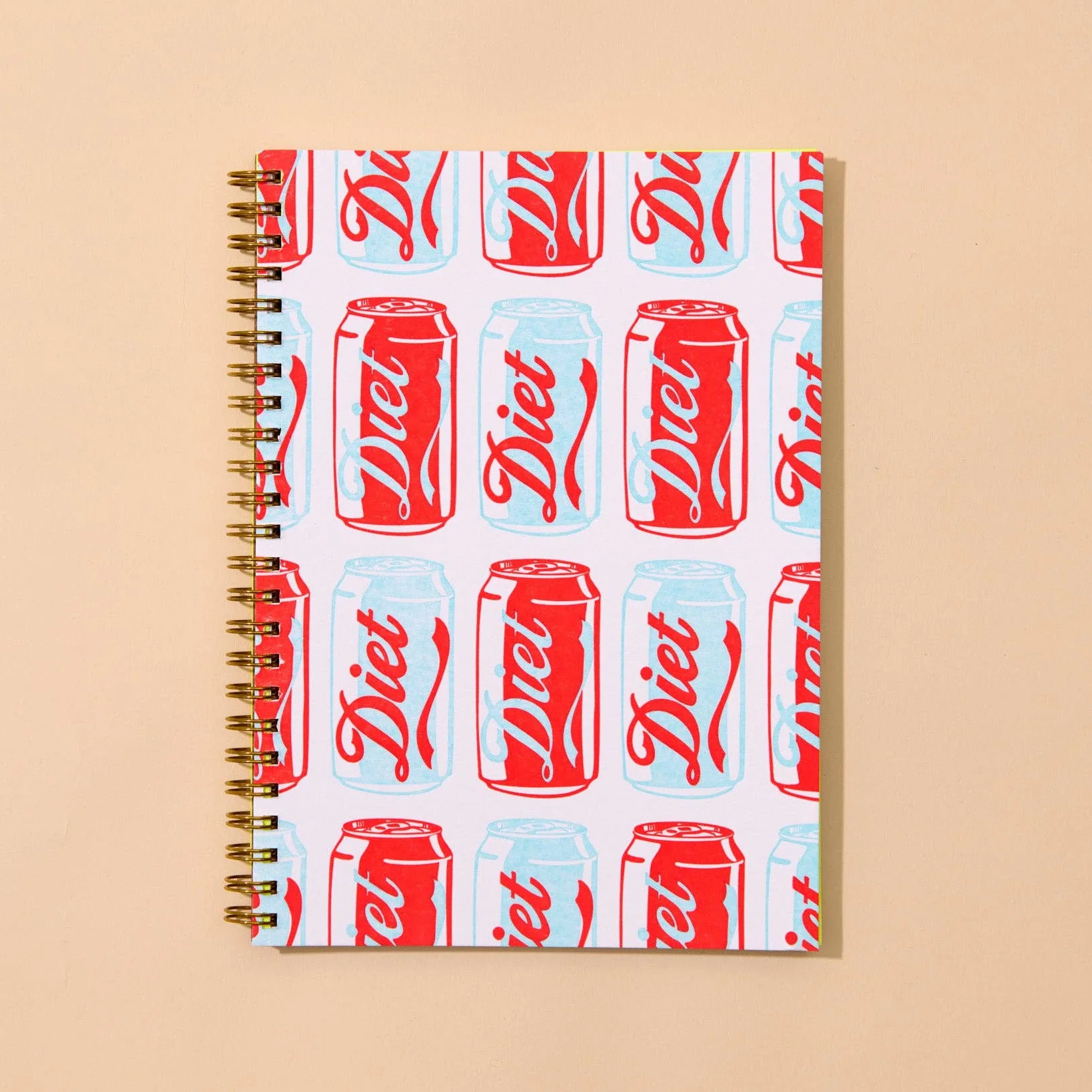 Modern Letterpress Spiral Notebook— Diet Soda Warhol Pop Art - Image 2