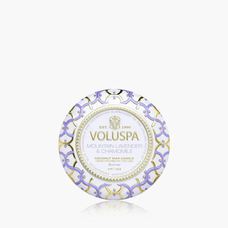 Mountain Lavender & Chamomile Mini Tin Candle - Image 2