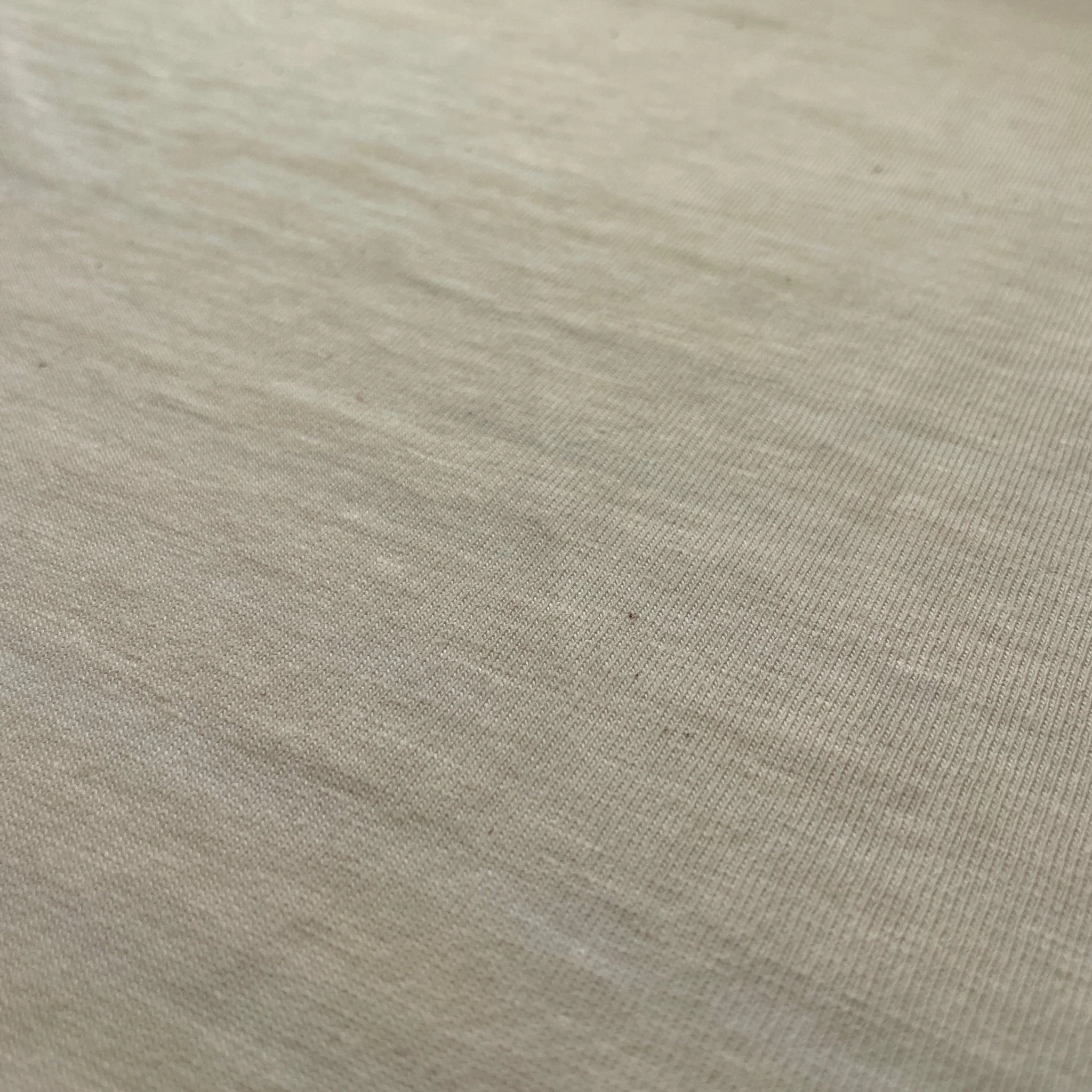 Natural Faint Stripe Cotton Jersey Knit - Image 3