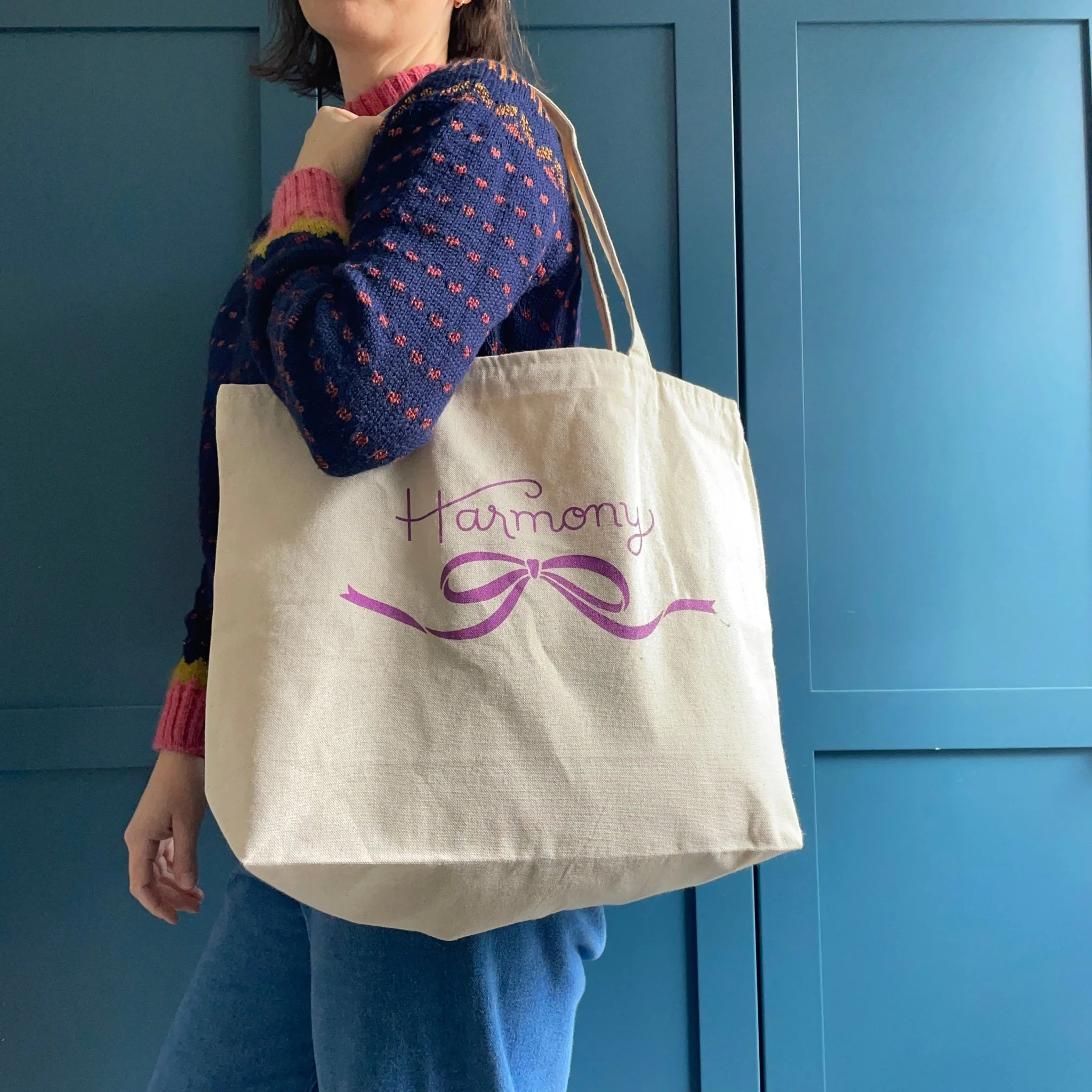 Harmony Tote / Natural Zippered - Image 4