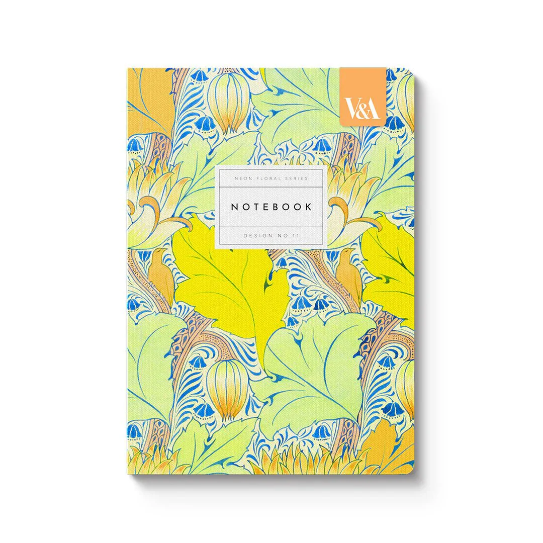Neon Floral Arts & Crafts Notebook