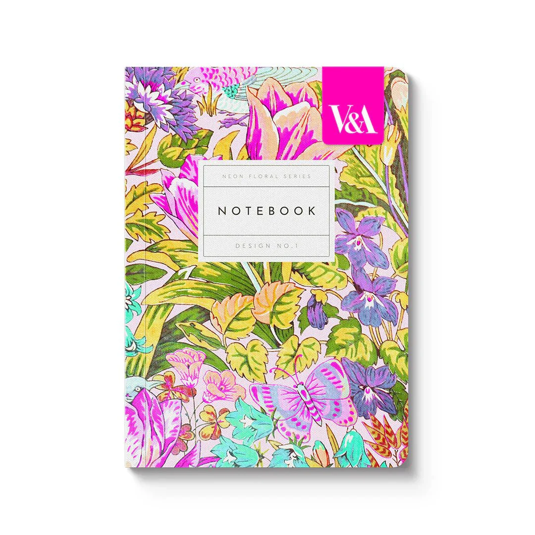 Neon Floral Mawson Tulip Notebook